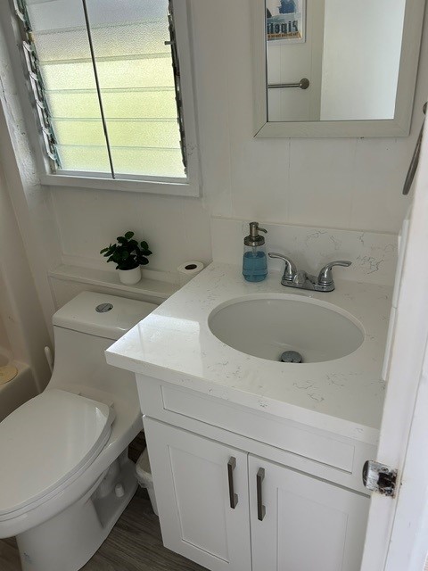 Fresh white bathroom